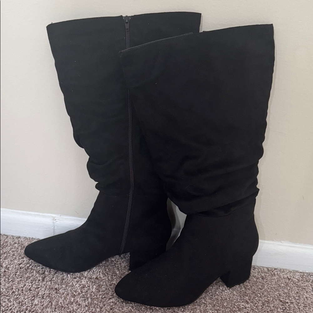 Lane Bryant Black Heeled Boots